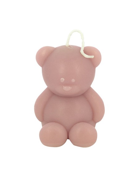 Candela a forma di orsetto rosa 5x7cm | G3S