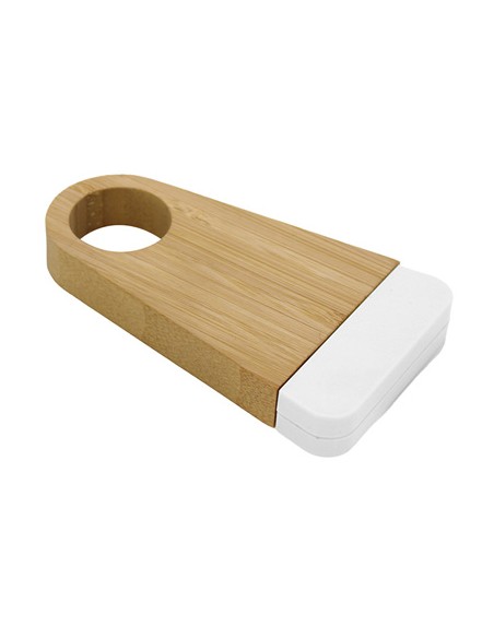 Cavatappi con base d appoggio bamboo naturale/bianco 8x13,5cm | G3S