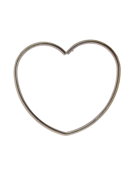 Cuore argento in metallo 7x7cm | G3S