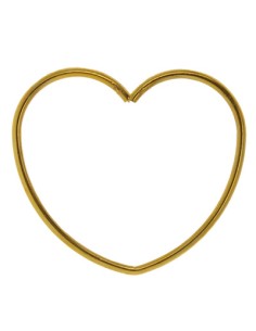 Cuore oro in metallo 7x7cm | G3S