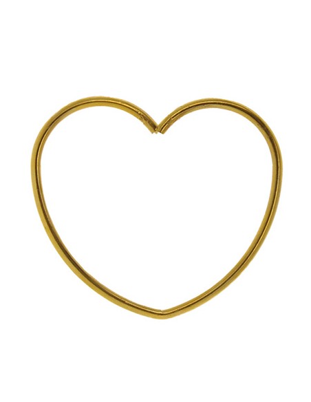 Cuore oro in metallo 7x7cm | G3S