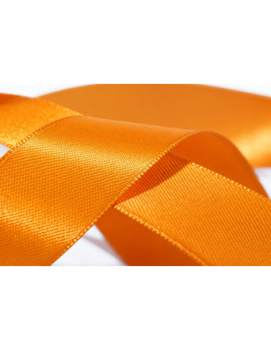 Nastro Doppio Raso 10 mm x 50 m - Arancio - dettaglio colore Arancio