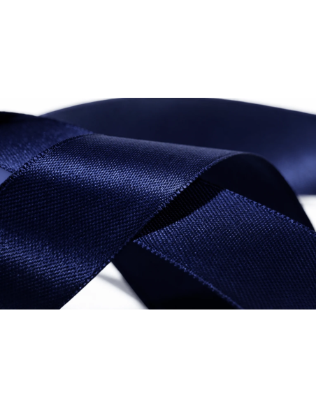 Nastro Doppio Raso 10 mm x 50 m - Blu Notte - dettaglio colore Blu Notte