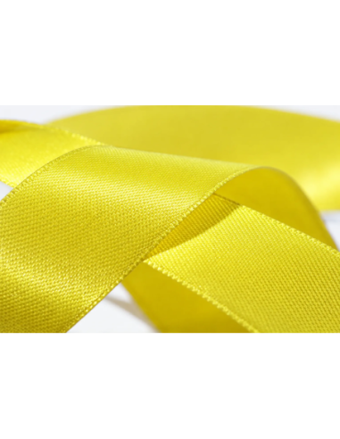 Nastro Doppio Raso 10 mm x 50 m - Giallo - dettaglio colore Giallo