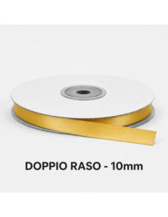 Nastro Doppio Raso 10 mm x 50 m - Girasole - bobina