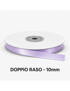 Nastro Doppio Raso 10 mm x 50 m - Glicine - bobina