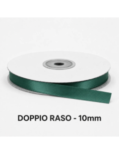 Nastro Doppio Raso 10 mm x 50 m - Petrolio - bobina