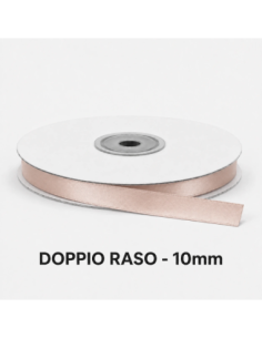 Nastro Doppio Raso 10 mm x 50 m - Skin - bobina