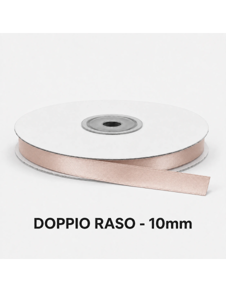 Nastro Doppio Raso 10 mm x 50 m - Skin - bobina