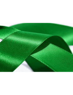 Nastro Doppio Raso 10 mm x 50 m - Verde Smeraldo - bobina 2