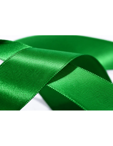 Nastro Doppio Raso 10 mm x 50 m - Verde Smeraldo - dettaglio colore Verde Smeraldo