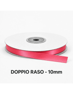Nastro Doppio Raso 10 mm x 50 m - Watermelon - bobina