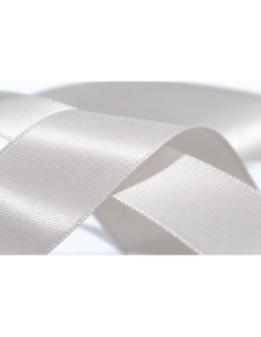 Nastro Doppio Raso 16 mm x 50 m - Bianco - bobina 2