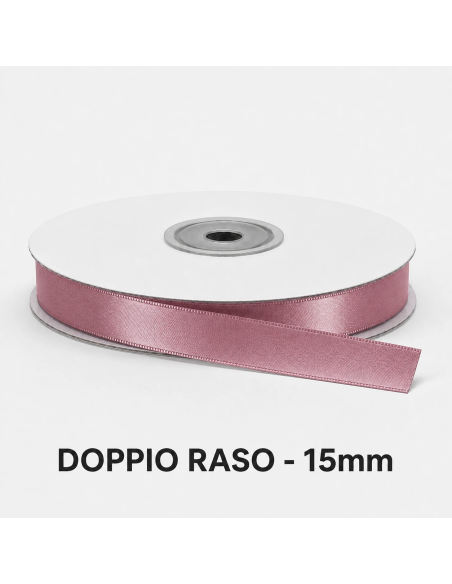 Nastro Doppio Raso 16 mm x 50 m - Cipolla - bobina