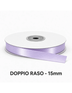 Nastro Doppio Raso 16 mm x 50 m - Glicine - bobina