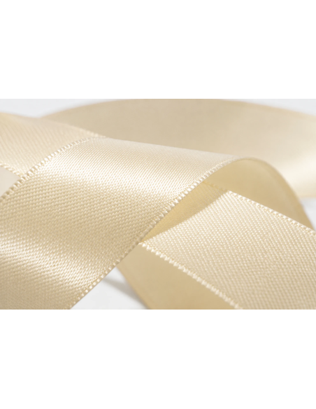 Nastro Doppio Raso 16 mm x 50 m - Panna - dettaglio colore Panna