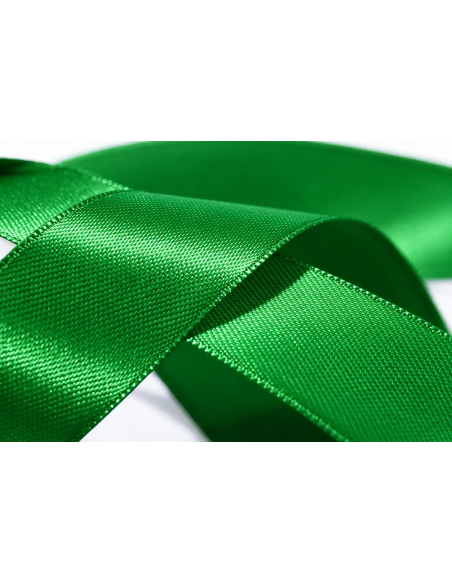 Nastro Doppio Raso 16 mm x 50 m - Verde Smeraldo - dettaglio colore Verde Smeraldo