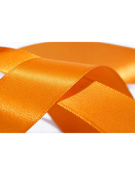 Nastro Doppio Raso 25 mm x 50 m - Arancio - dettaglio colore Arancio