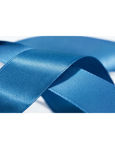 Nastro Doppio Raso 25 mm x 50 m - Avion Blue - dettaglio colore Avion Blue