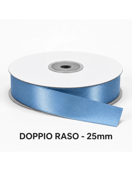 Nastro Doppio Raso 25 mm x 50 m - Columbia - bobina