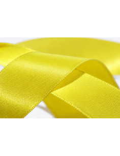 Nastro Doppio Raso 25 mm x 50 m - Giallo - bobina 2