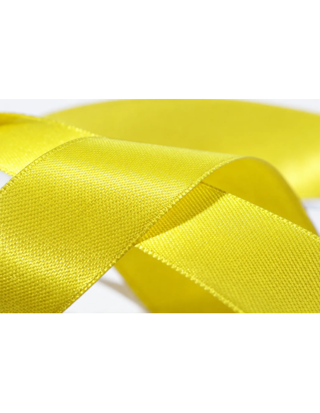 Nastro Doppio Raso 25 mm x 50 m - Giallo - dettaglio colore Giallo
