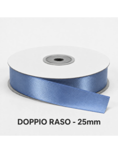 Nastro Doppio Raso 25 mm x 50 m - Lavagna - bobina