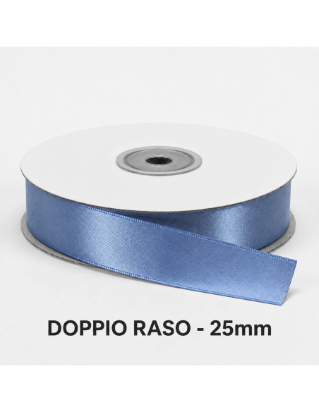 Nastro Doppio Raso 25 mm x 50 m - Lavagna - bobina
