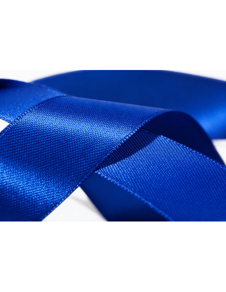 Nastro Doppio Raso 25 mm x 50 m - New Blue - dettaglio colore New Blue