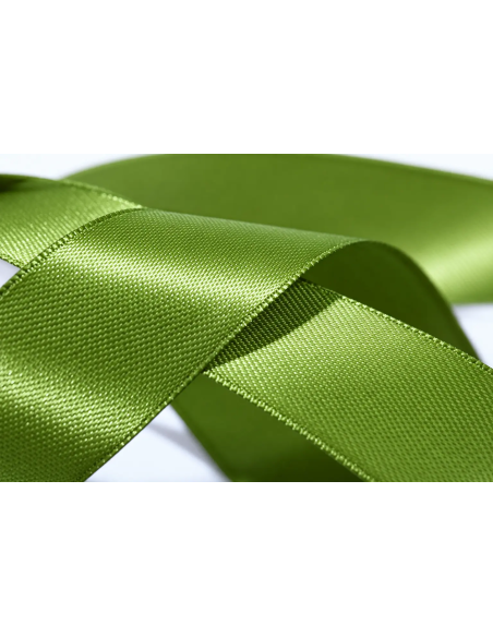 Nastro Doppio Raso 25 mm x 50 m - Verde - dettaglio colore Verde