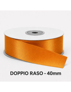 Nastro Doppio Raso 38 mm x 50 m - Arancio - bobina