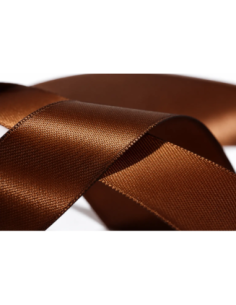 Nastro Doppio Raso 38 mm x 50 m - Cioccolato - bobina 2