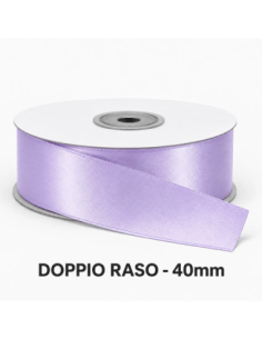 Nastro Doppio Raso 38 mm x 50 m - Glicine - bobina