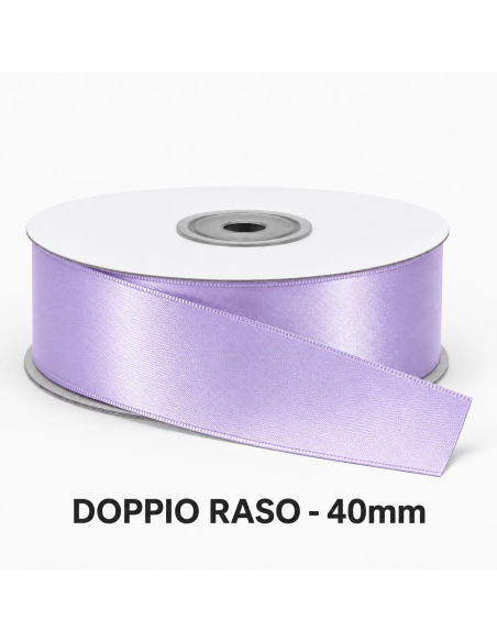 Nastro Doppio Raso 38 mm x 50 m - Glicine - bobina