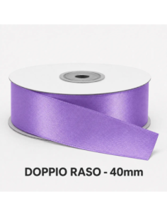 Nastro Doppio Raso 38 mm x 50 m - Lilla - bobina