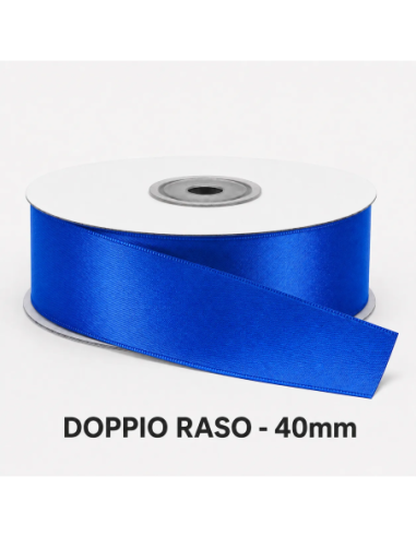 Nastro Doppio Raso 38 mm x 50 m - New Blue - bobina