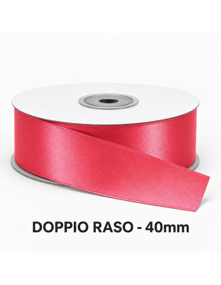 Nastro Doppio Raso 38 mm x 50 m - Watermelon - bobina