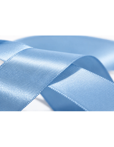 Nastro Doppio Raso 3 mm x 50 m - Celeste - dettaglio colore Celeste
