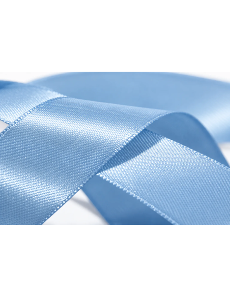 Nastro Doppio Raso 3 mm x 50 m - Celeste - dettaglio colore Celeste