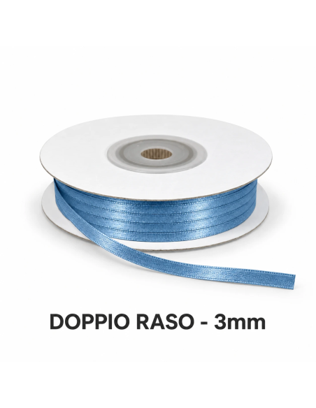 Nastro Doppio Raso 3 mm x 50 m - Columbia - bobina