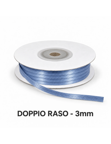 Nastro Doppio Raso 3 mm x 50 m - Lavagna - bobina