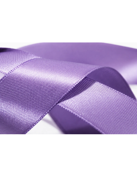Nastro Doppio Raso 3 mm x 50 m - Lilla - dettaglio colore Lilla