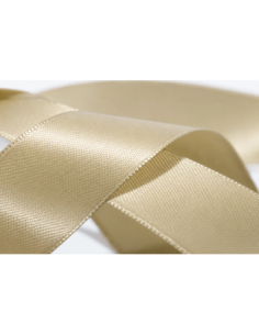 Nastro Doppio Raso 6 mm x 50 m - Beige - bobina 2