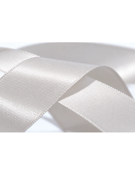 Nastro Doppio Raso 6 mm x 50 m - Bianco - dettaglio colore Bianco