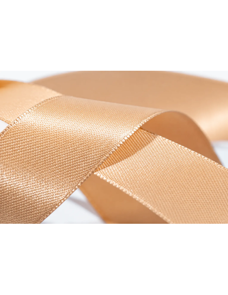 Nastro Doppio Raso 6 mm x 50 m - Cipria - dettaglio colore Cipria