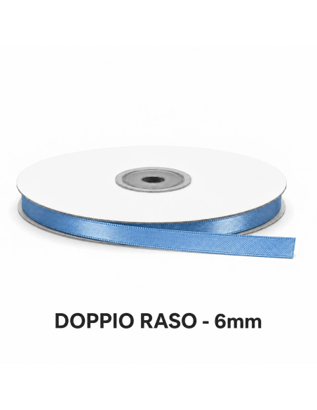 Nastro Doppio Raso 6 mm x 50 m - Columbia - bobina