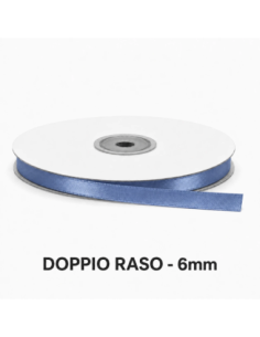 Nastro Doppio Raso 6 mm x 50 m - Lavagna - bobina