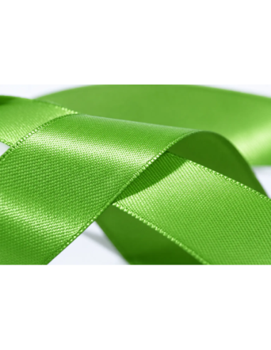Nastro Doppio Raso 6 mm x 50 m - Verde Mela - dettaglio colore Verde Mela