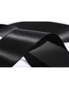 Nastro Doppio Raso 6 mm x 50 m - Nero - bobina 2