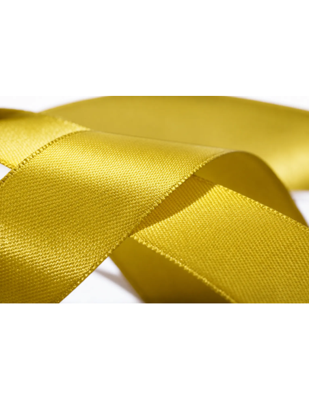 Nastro Doppio Raso 6 mm x 50 m - Oro - dettaglio colore Oro